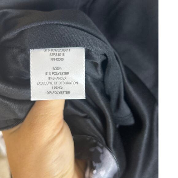 Nicki Minaj Juniors Size 9/10 Black Abstract Animal Print Skater Dress #0503 - Picture 7 of 11